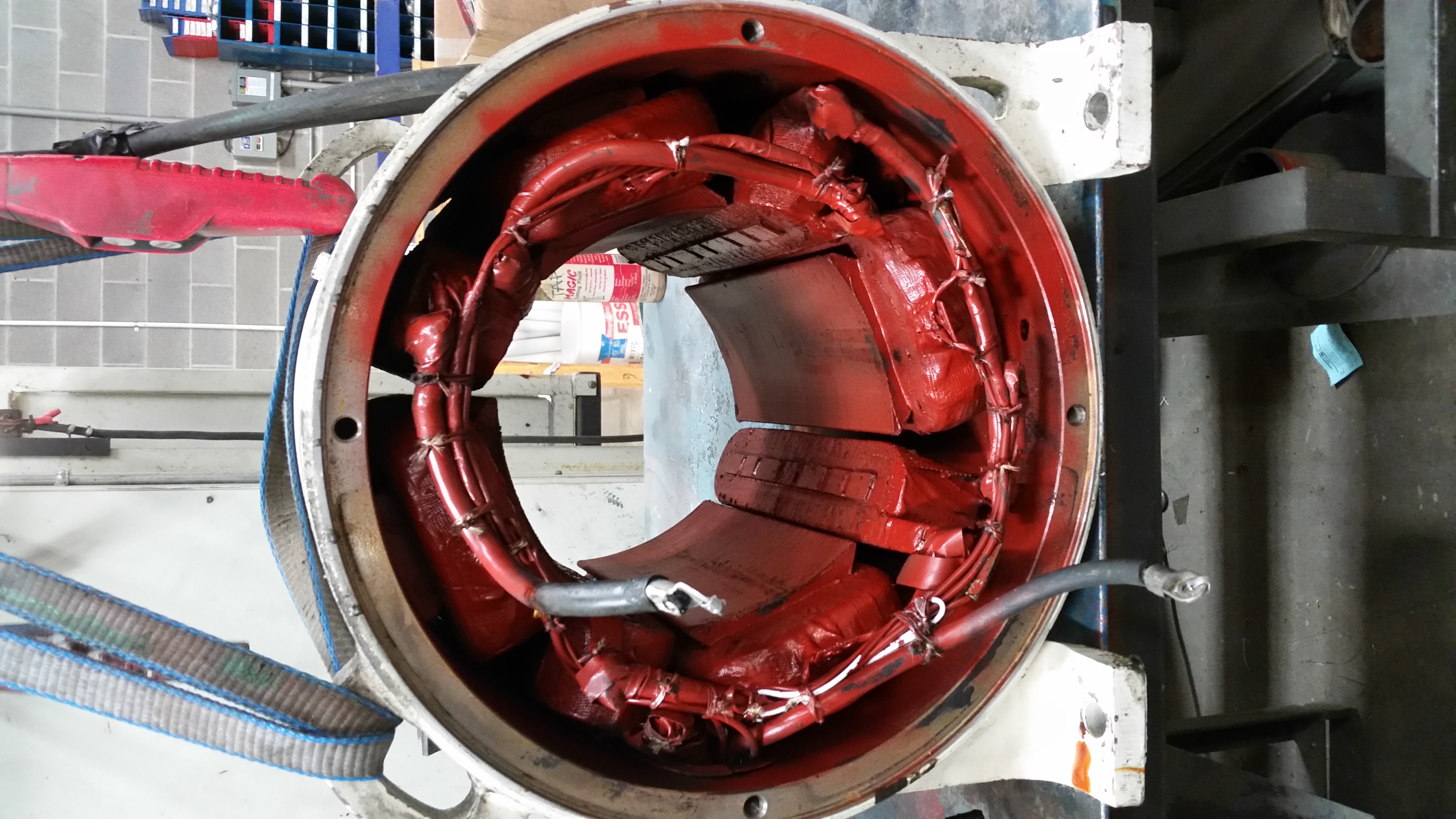 REWIND DC FIELD FRAME